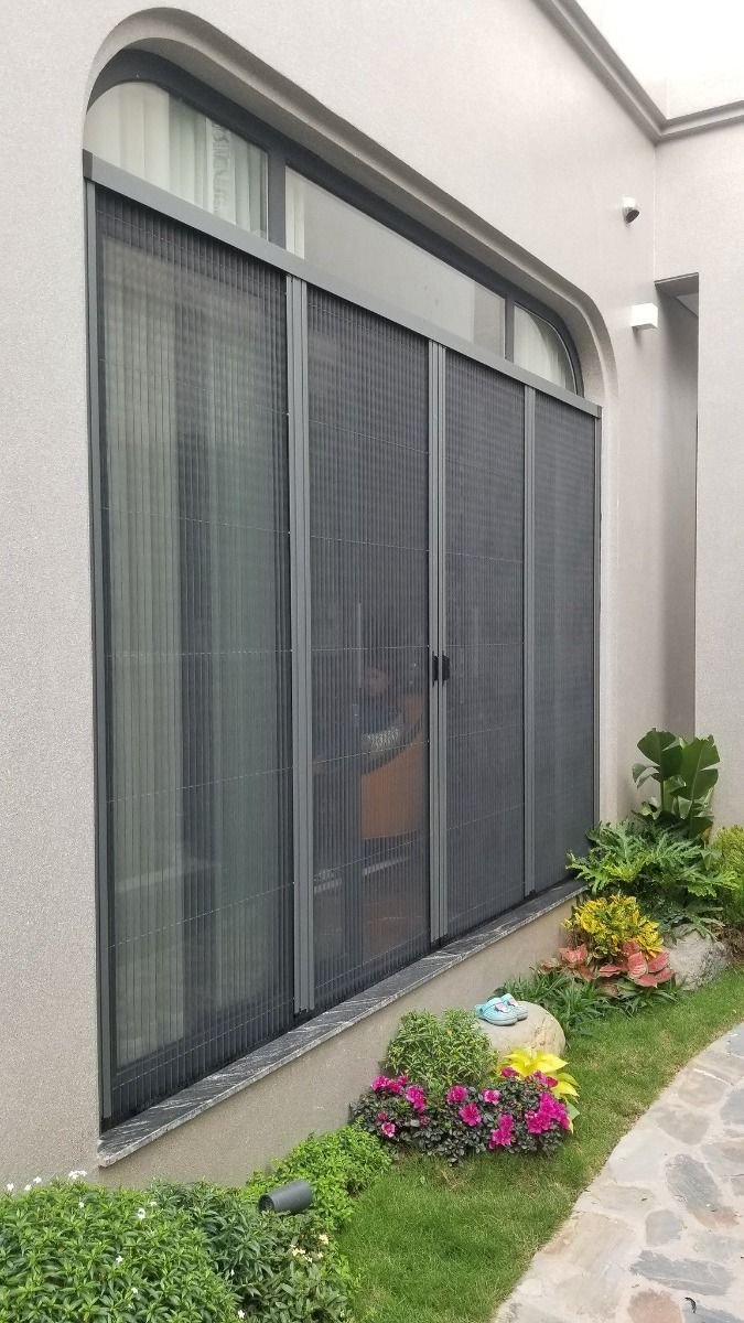 Pleated mosquito net for balcony door Pune - Excellent Interior Solutions