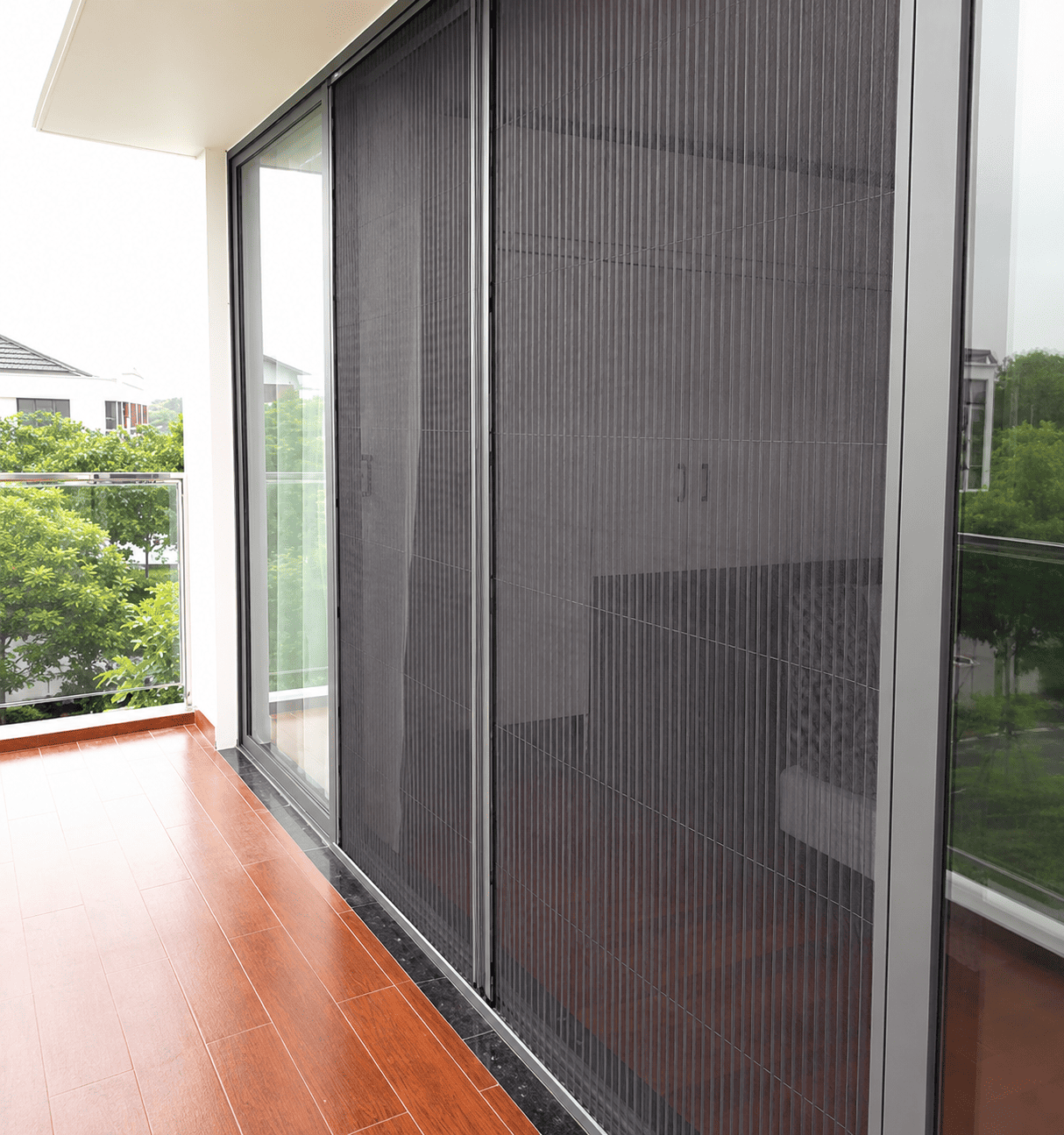 Door after mosquito net installation